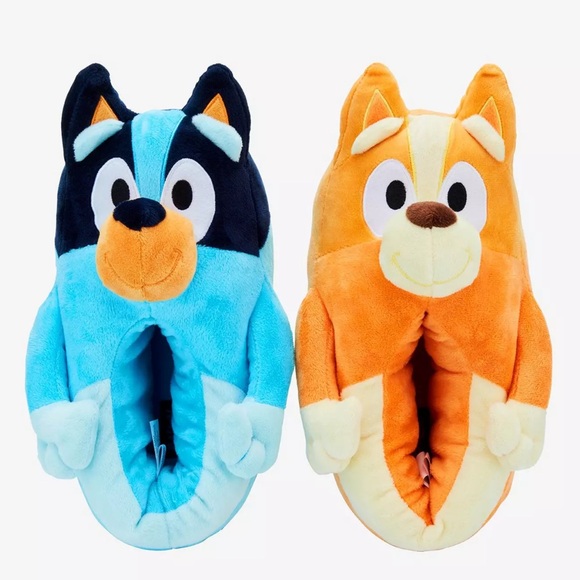 NWT Bluey and Bingo Unisex Toddler Plush House Slippers Size KIDS  9-10 - Picture 2 of 6